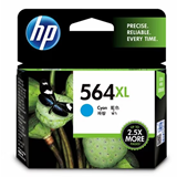 HP 564XL High Yield Cyan Original Ink Cartridge - CB323WA